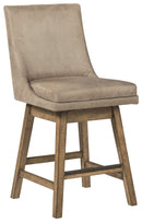 Tallenger - Beige - Counter Height Bar Stool (set Of 2)-Washburn's Home Furnishings