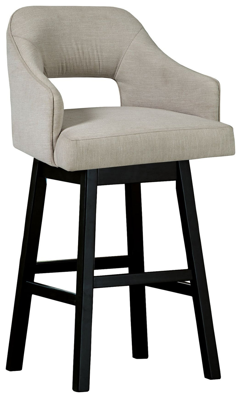 Tallenger - Beige - Tall Uph Swivel Barstool(2/cn)-Washburn's Home Furnishings