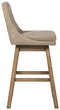 Tallenger - Beige - Tall Uph Swivel Barstool(2/cn)-Washburn's Home Furnishings