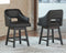 Tallenger - Black/dark Brown - Counter Height Bar Stool (set Of 2)-Washburn's Home Furnishings