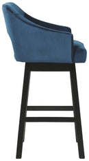 Tallenger - Blue/dark Brown - Bar Height Bar Stool (set Of 2)-Washburn's Home Furnishings