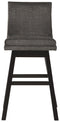 Tallenger - Dark Gray - Bar Height Bar Stool (set Of 2)-Washburn's Home Furnishings