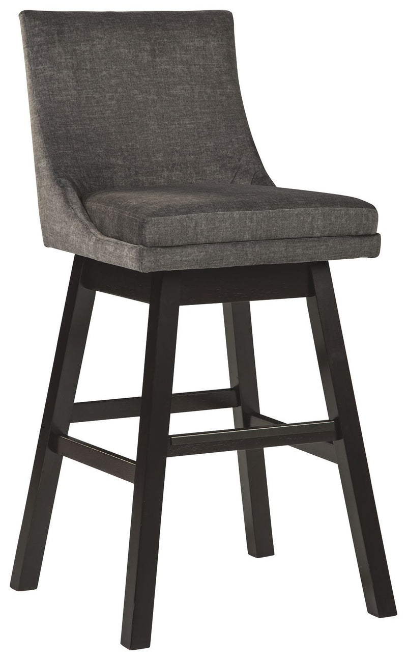 Tallenger - Dark Gray - Bar Height Bar Stool (set Of 2)-Washburn's Home Furnishings