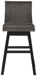 Tallenger - Dark Gray - Bar Height Bar Stool (set Of 2)-Washburn's Home Furnishings