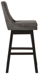 Tallenger - Dark Gray - Bar Height Bar Stool (set Of 2)-Washburn's Home Furnishings