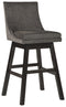 Tallenger - Dark Gray - Bar Height Bar Stool (set Of 2)-Washburn's Home Furnishings