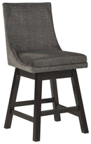 Tallenger - Dark Gray - Counter Height Bar Stool (set Of 2)-Washburn's Home Furnishings