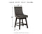 Tallenger - Dark Gray - Uph Swivel Barstool (2/cn)-Washburn's Home Furnishings