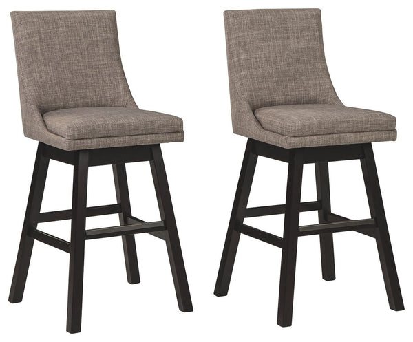 Tallenger - Light Gray - Bar Height Bar Stool (set Of 2)-Washburn's Home Furnishings