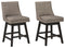 Tallenger - Light Gray - Counter Height Bar Stool (set Of 2)-Washburn's Home Furnishings