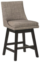 Tallenger - Light Gray - Uph Swivel Barstool (2/cn)-Washburn's Home Furnishings