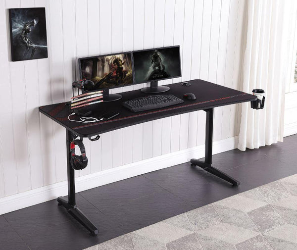 Tarnov - Gaming Deskk - Black-Washburn's Home Furnishings