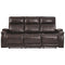 Team - Chocolate - Pwr Rec Sofa With Adj Headrest-Washburn's Home Furnishings