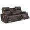 Team - Chocolate - Pwr Rec Sofa With Adj Headrest-Washburn's Home Furnishings