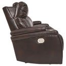 Team - Chocolate - Pwr Rec Sofa With Adj Headrest-Washburn's Home Furnishings