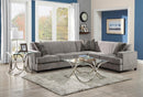 Tess - L-shape Sleeper Sectional - Pearl Silver-Washburn's Home Furnishings