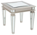 Tessani - Silver - Rectangular End Table-Washburn's Home Furnishings