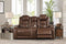 The Man-den - Mahogany - Pwr Rec Loveseat/con/adj Hdrst-Washburn's Home Furnishings