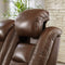 The Man-den - Mahogany - Pwr Rec Loveseat/con/adj Hdrst-Washburn's Home Furnishings