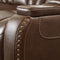 The Man-den - Mahogany - Pwr Rec Sofa With Adj Headrest-Washburn's Home Furnishings