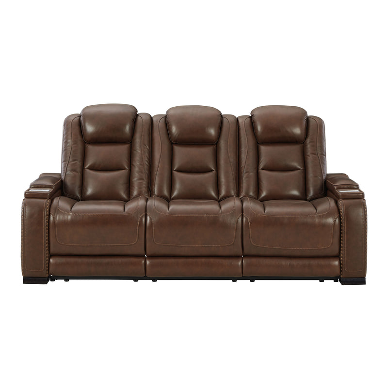 The Man-den - Mahogany - Pwr Rec Sofa With Adj Headrest-Washburn's Home Furnishings