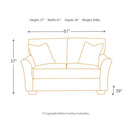 Tibbee - Slate - Loveseat-Washburn's Home Furnishings