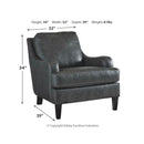 Tirolo - Dark Gray - Accent Chair-Washburn's Home Furnishings