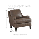 Tirolo - Walnut - Accent Chair-Washburn's Home Furnishings