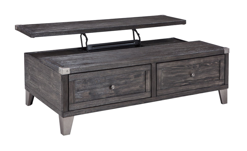 Todoe - Dark Gray - Lift Top Cocktail Table-Washburn's Home Furnishings