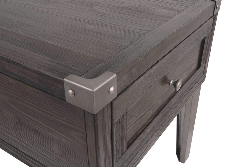 Todoe - Gray Dark - Rectangular End Table-Washburn's Home Furnishings