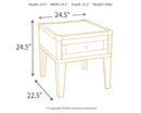 Todoe - Gray Dark - Rectangular End Table-Washburn's Home Furnishings