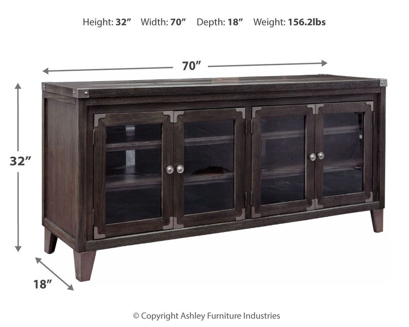 Todoe - Gray - Extra Large Tv Stand-Washburn's Home Furnishings