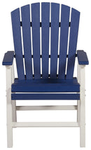 Toretto - Blue/white - Arm Chair (2/cn)-Washburn's Home Furnishings