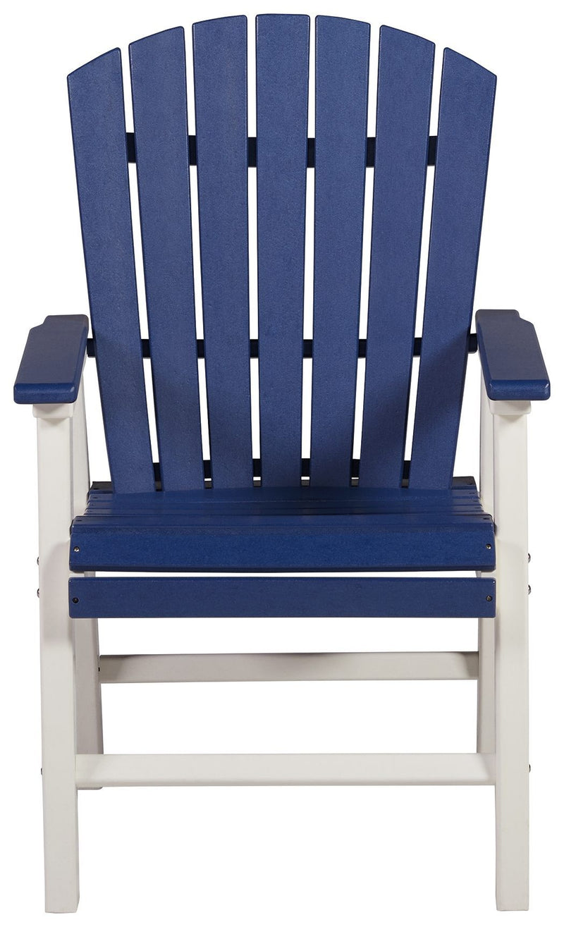 Toretto - Blue/white - Arm Chair (2/cn)-Washburn's Home Furnishings