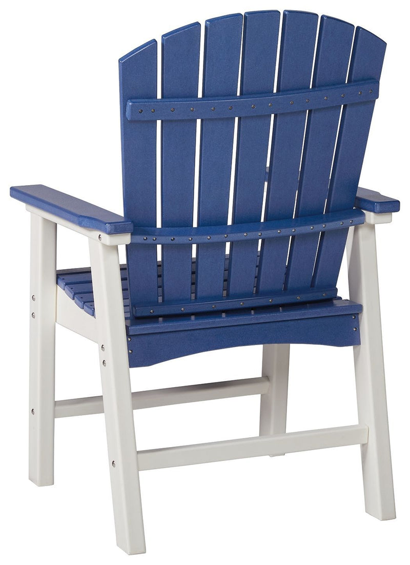 Toretto - Blue/white - Arm Chair (2/cn)-Washburn's Home Furnishings