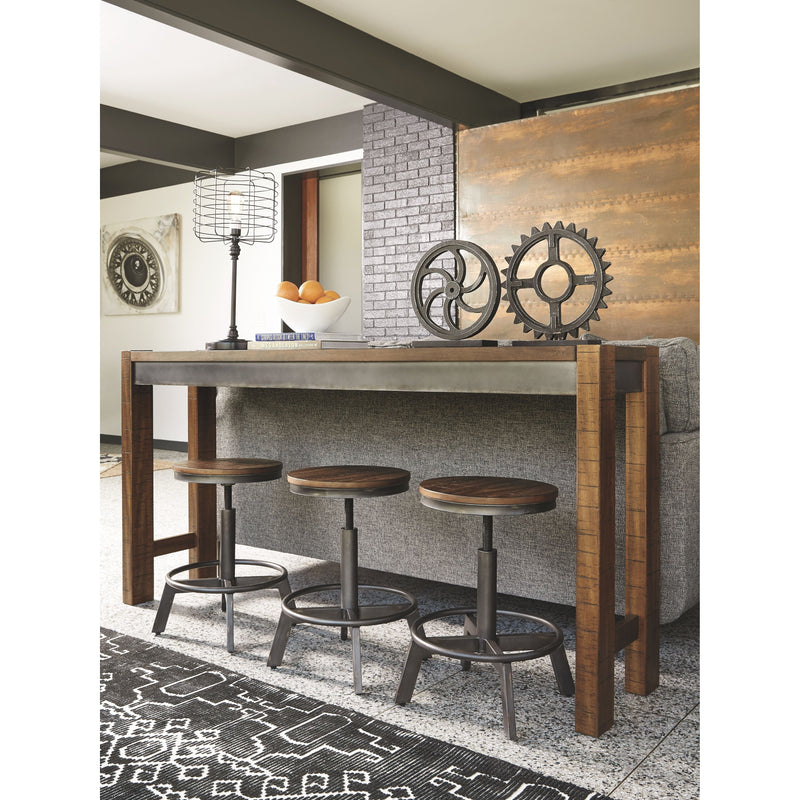 Torjin - Brown/Gray - Swivel Stool-Washburn's Home Furnishings