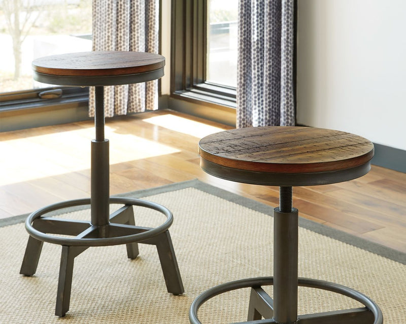 Torjin - Brown/gray - Counter Height Stool (set Of 2)-Washburn's Home Furnishings