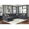 Tracling - Slate - Left Arm Facing Corner Chaise, Armless Loveseat, Right Arm Facing Sofa Sectional-Washburn's Home Furnishings