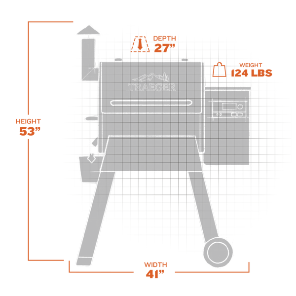 Traeger Pro 575 Wood Pellet Grill-Washburn's Home Furnishings