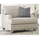 Traemore - Linen - Chair And A Half-Washburn's Home Furnishings