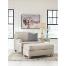 Traemore - Linen - Ottoman-Washburn's Home Furnishings