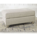 Traemore - Linen - Ottoman-Washburn's Home Furnishings