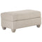 Traemore - Linen - Ottoman-Washburn's Home Furnishings