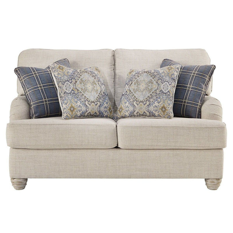 Traemore - Linen - Loveseat-Washburn's Home Furnishings