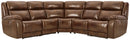 Trambley - Dark Brown - Left Arm Facing Power Recliner 5 Pc Sectional-Washburn's Home Furnishings