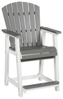 Transville - Gray/white - Barstool (2/cn)-Washburn's Home Furnishings