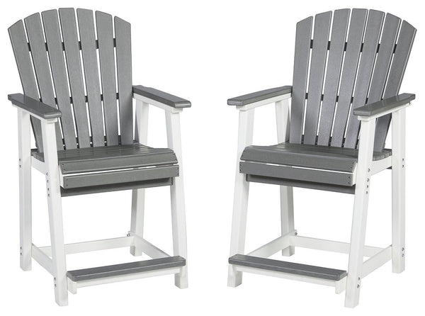 Transville - Gray/white - Barstool (2/cn)-Washburn's Home Furnishings