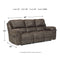 Trementon - Graphite - Reclining Sofa-Washburn's Home Furnishings