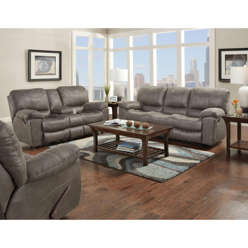 Trent Power Reclining Sofa - Charcoal-Washburn's Home Furnishings