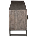 Treybrook - Distressed Gray - 2 Door Accent Cabinet-Washburn's Home Furnishings